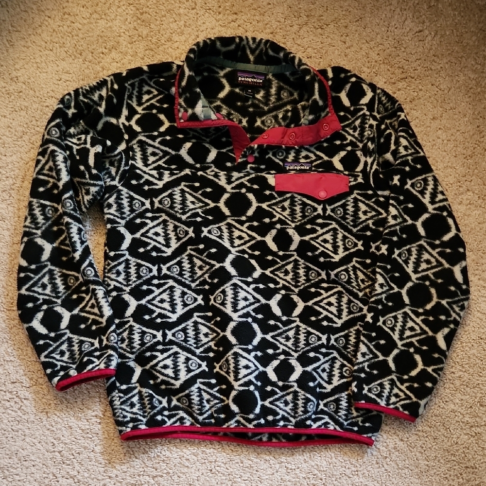 Patagonia Ikat Fish Synchilla Fleece - XS